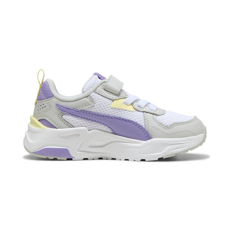 PUMA TRINITY  LITE AC+PS 391480 18 WHITE-LAVENDER ALERT-GRAY