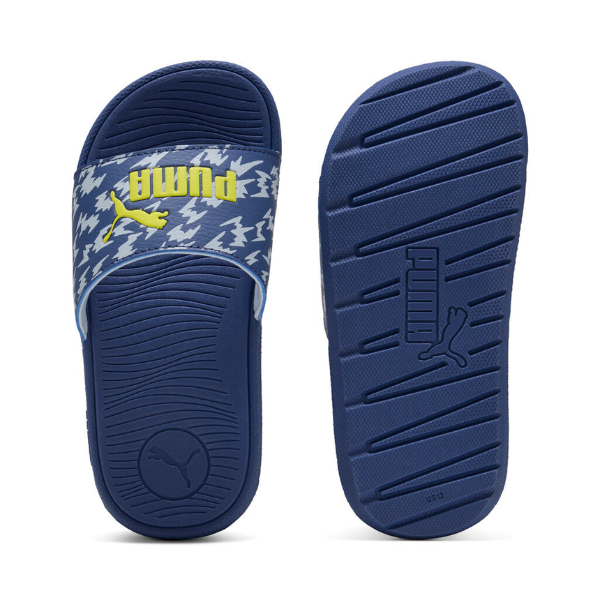 Puma sliders 400910 01 cool cat 2.0 poised 2 racePs blue-lemon παντοφλα