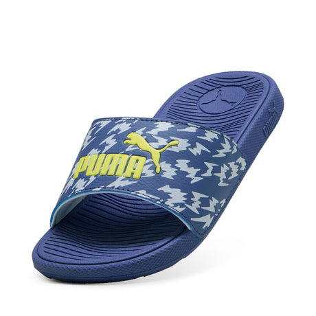 Puma sliders 400910 01 cool cat 2.0 poised 2 racePs blue-lemon παντοφλα