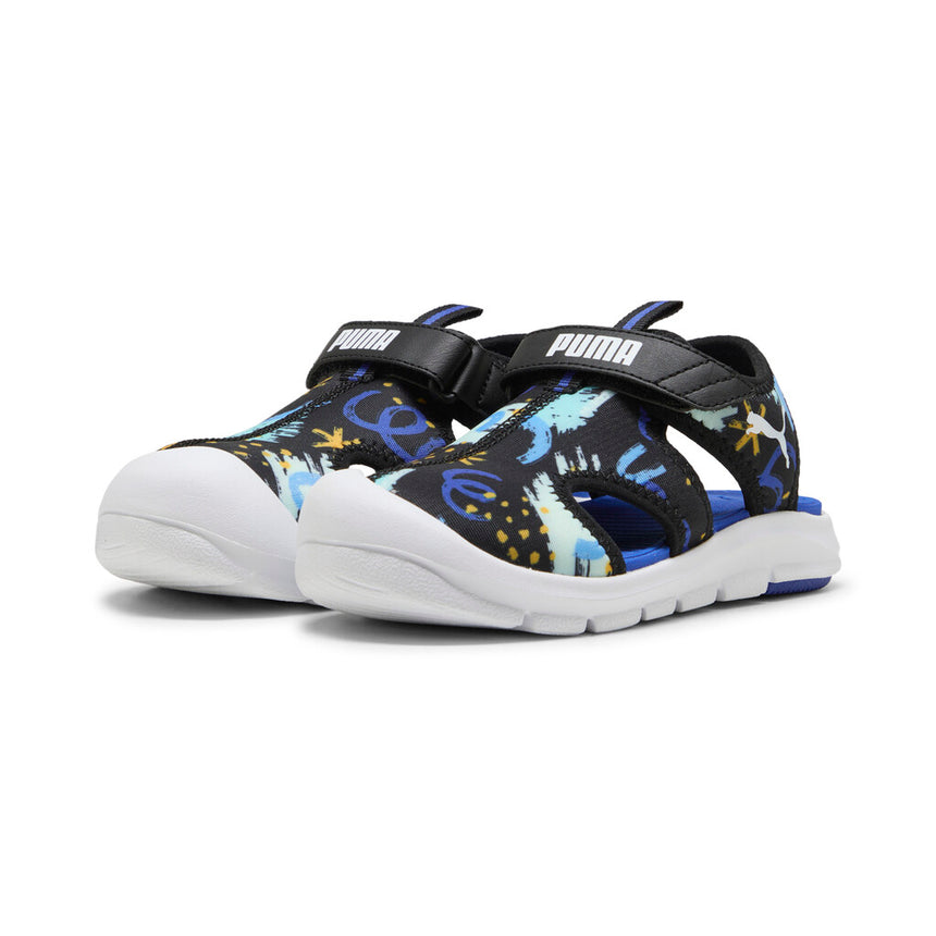 puma fun racer sandal a0pvps 401693-01 black blue