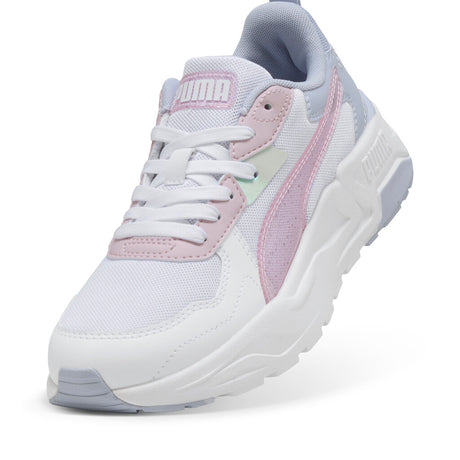 puma trinity lite blurry dreams jr 402265-01 white mauve