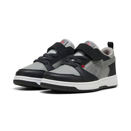 Puma sneakers για αγορι  Rebound V6 Lo MID 90s AC+ PS - PUMA Black-Gray Echo-For All Time Red 405038-01