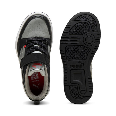 Puma sneakers για αγορι  Rebound V6 Lo MID 90s AC+ PS - PUMA Black-Gray Echo-For All Time Red 405038-01