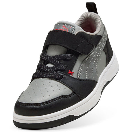 Puma sneakers για αγορι  Rebound V6 Lo MID 90s AC+ PS - PUMA Black-Gray Echo-For All Time Red 405038-01