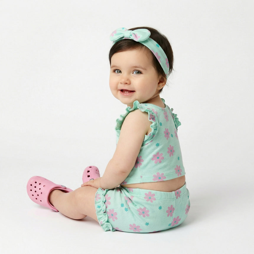 Trax βρεφικό κορίτσι 49016 Σετ σορτς/μπλούζα