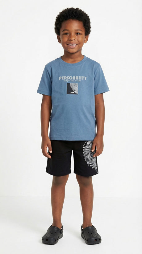 Trax παιδικό αγόρι 49322 Σετ βερμούδα/μπλούζα