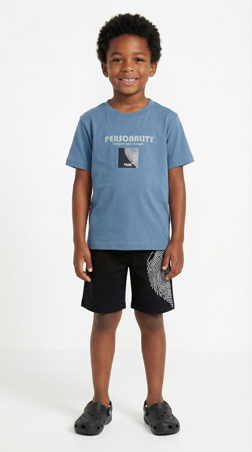 Trax παιδικό αγόρι 49322 Σετ βερμούδα/μπλούζα