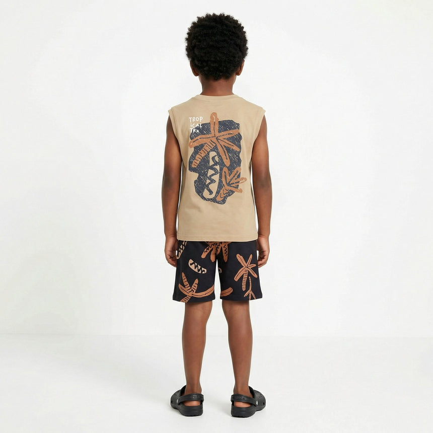 Trax παιδικό αγόρι 49350 Σετ βερμούδα/μπλούζα
