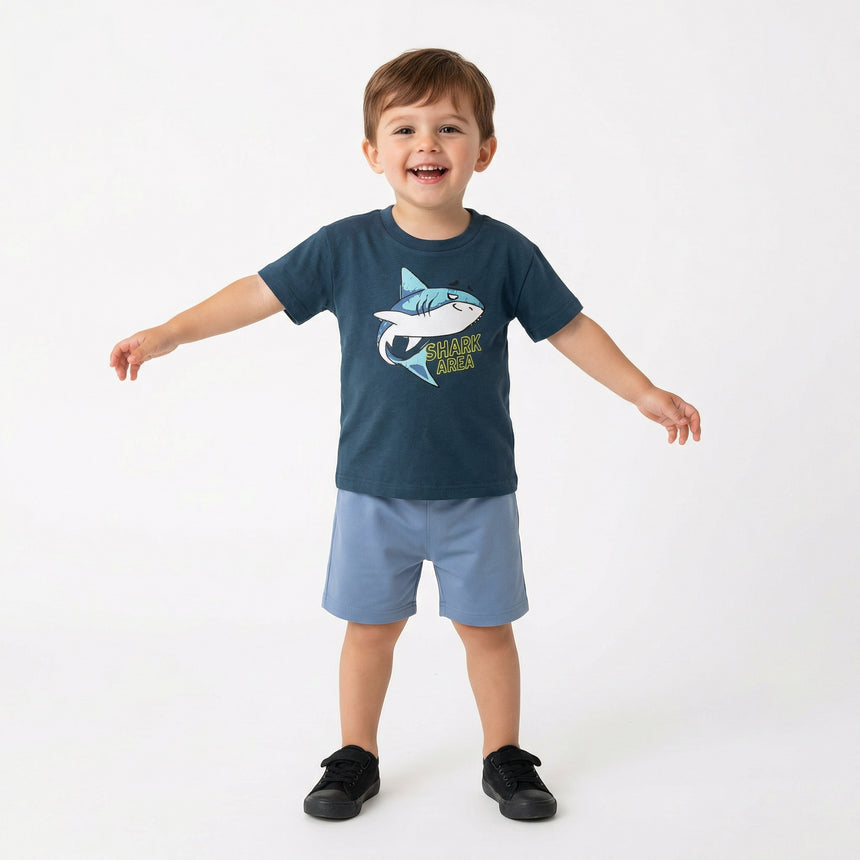 Trax παιδικό αγόρι 49415 Σετ βερμούδα/μπλούζα