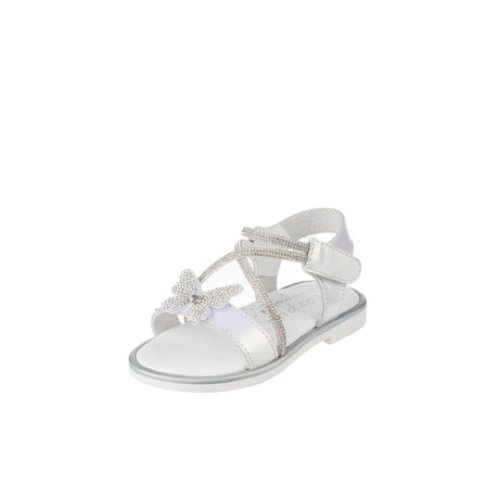 Bonito πεδιλο baby κοριτσι ασημι με πεταλουδα ακ26-561