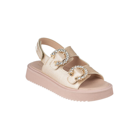 Bonito πεδιλο κοριτσι πλατινα γκλιτερ ΑΚ26-988