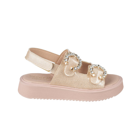 Bonito πεδιλο κοριτσι πλατινα γκλιτερ ΑΚ26-988