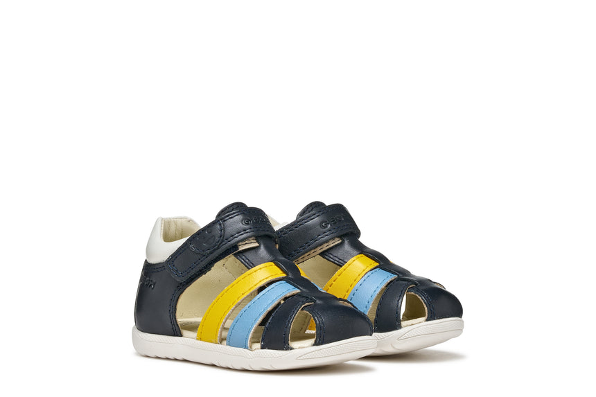 Geox Παπουτσοπέδιλα με velcro  για Αγόρι Μπλε B254VA 08554 C4229