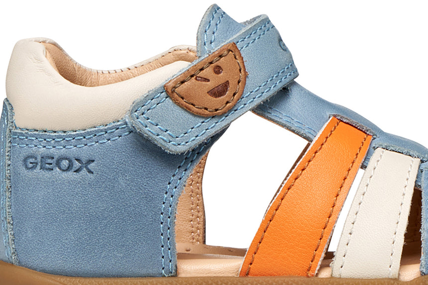 Geox Παιδικό Παπουτσοπέδιλο για Αγόρι Sky/Orange B254VA 0CL78 CE42T