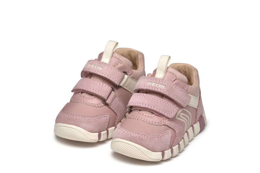 Geox Αθλητικο B Iupidoo G.C-Gbk+Suede B3558C 05422 C8047 Old Rose/Ivory