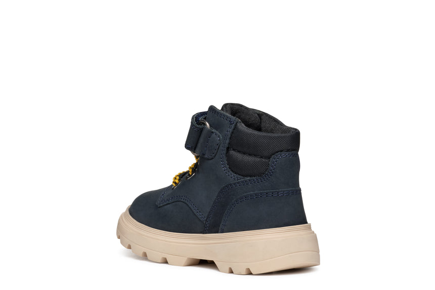 GEOX B4662B032FUC0045 KIDDARTAH Δερμάτινα Παιδικά Μποτάκια Μπλε