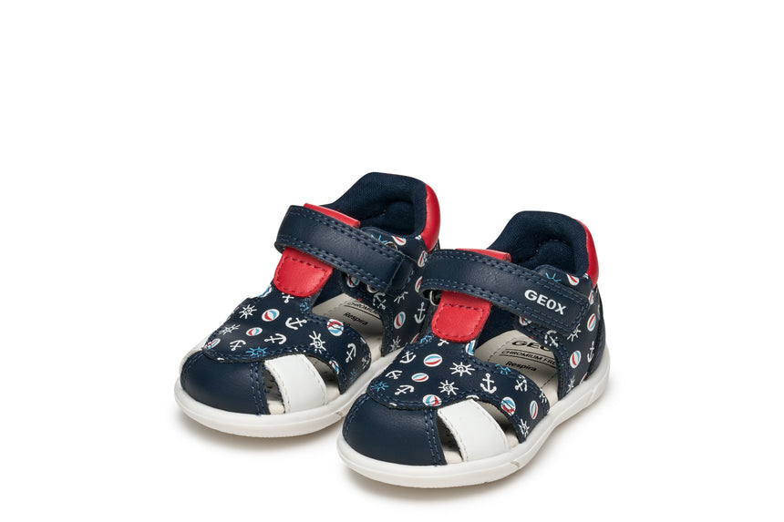 geox sandal zapito B556EC 05404 C0735 navy red
