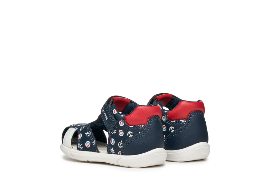 geox sandal zapito B556EC 05404 C0735 navy red