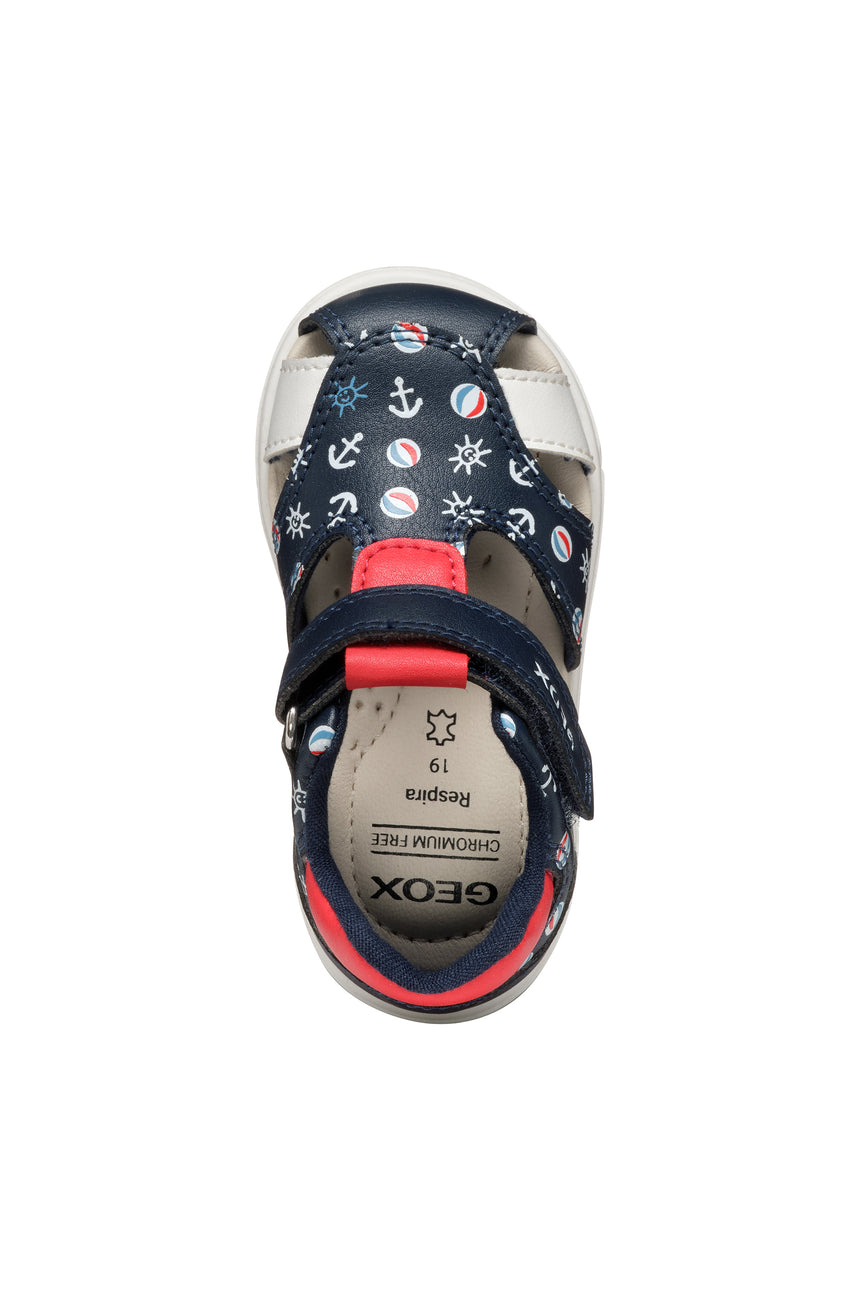 geox sandal zapito B556EC 05404 C0735 navy red