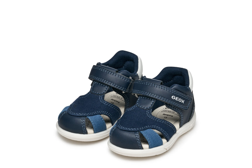 geox sandal zapito boy B556EC 05410 C4211 navy white