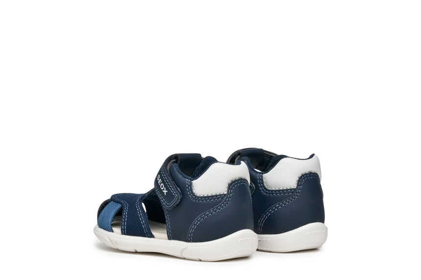 geox sandal zapito boy B556EC 05410 C4211 navy white