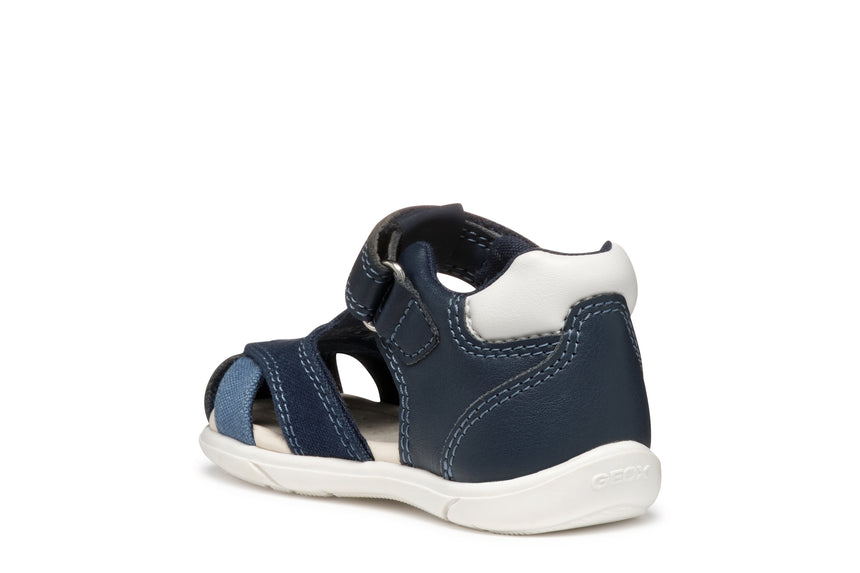 geox sandal zapito boy B556EC 05410 C4211 navy white