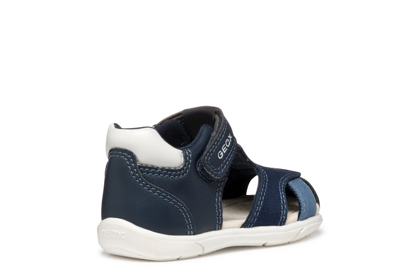 geox sandal zapito boy B556EC 05410 C4211 navy white
