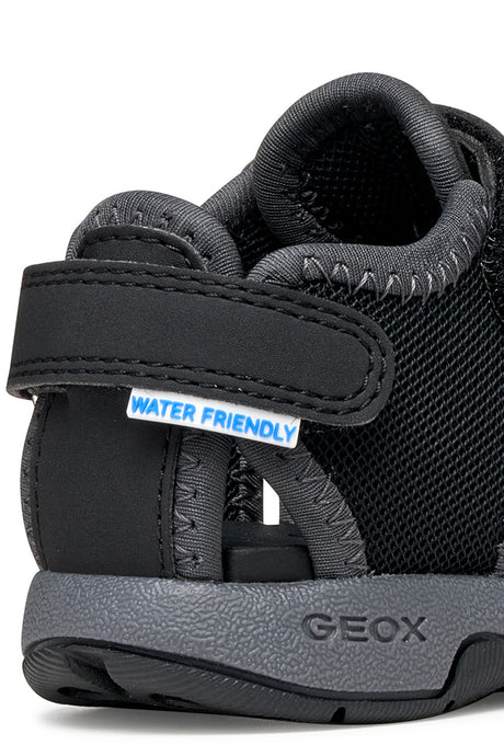 Geox πεδιλο για αγορι μαυρο γκρι b650fa 0514 c9999