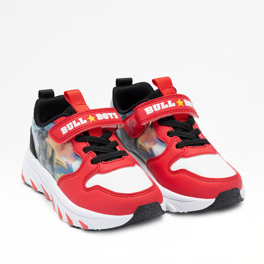 Bull Boys Παιδικά Αθλητικά Sneakers με Φωτάκια κόκκινα dnaa5289a00-rsbi
