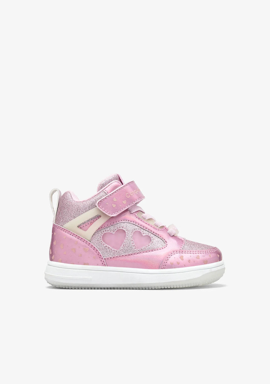 Conguitos Παιδικά Sneakers High με Φωτάκια Ροζ cosh224066-pink