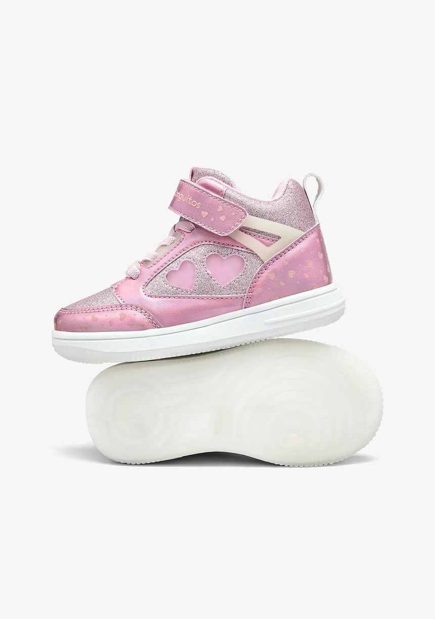 Conguitos Παιδικά Sneakers High με Φωτάκια Ροζ cosh224066-pink