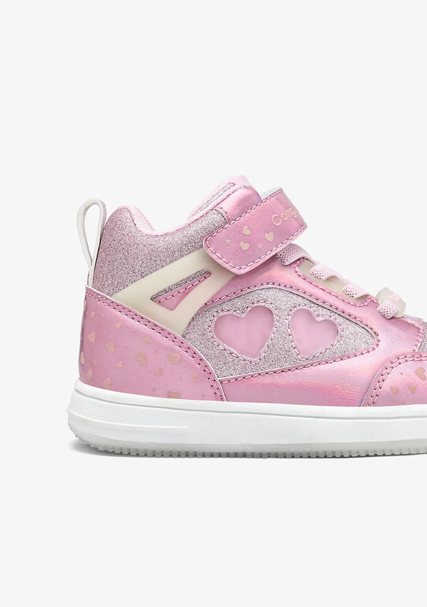 Conguitos Παιδικά Sneakers High με Φωτάκια Ροζ cosh224066-pink