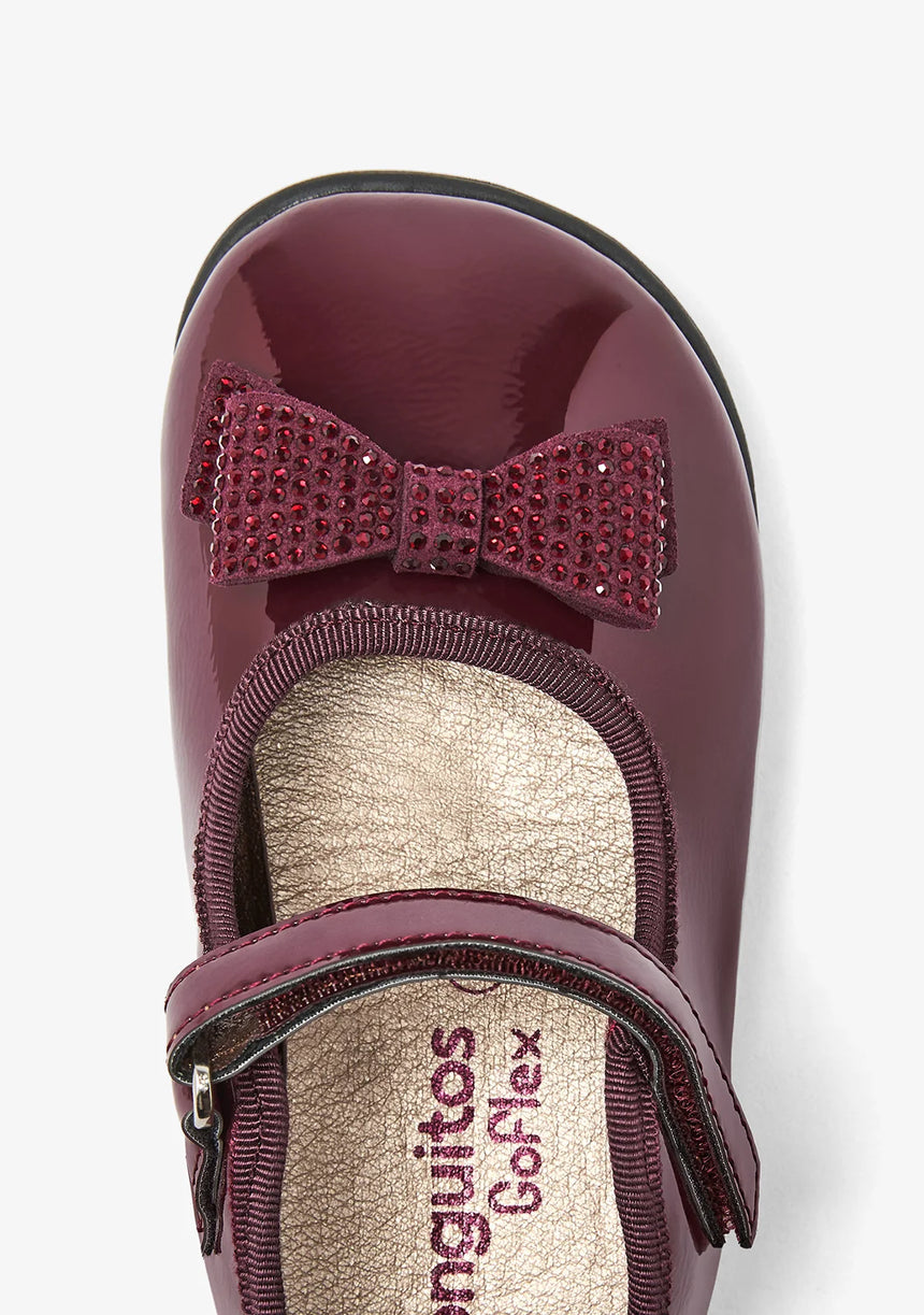 Conguitos Παιδικές Μπαλαρίνες με velcro COSH314010-BURG