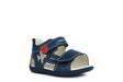 Geox B S. Tapuz B.B-Synt.Lea Lt navy/red