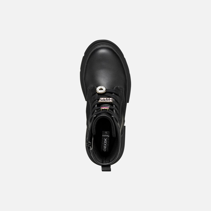 GEOX Παιδικά Αρβυλάκια με Φερμουάρ Μαύρα j660kh0003wc9999