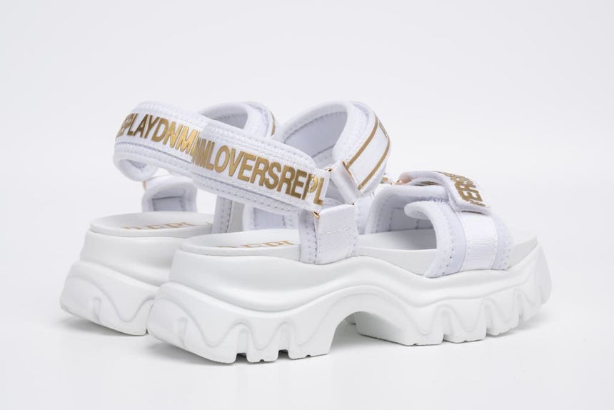 REPLAY JP140002T-0070 SANDAL white-gold