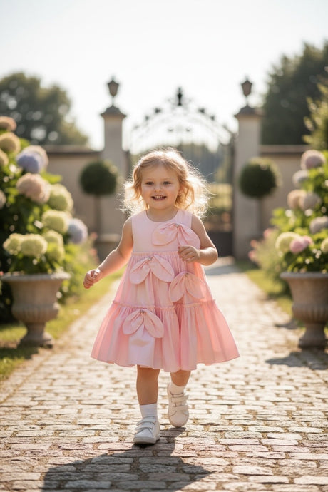 Restart for Kids Παιδικό Φόρεμα για Κορίτσι Ροζ 26-10953