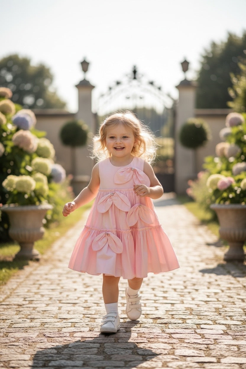 Restart for Kids Παιδικό Φόρεμα για Κορίτσι Ροζ 26-10953