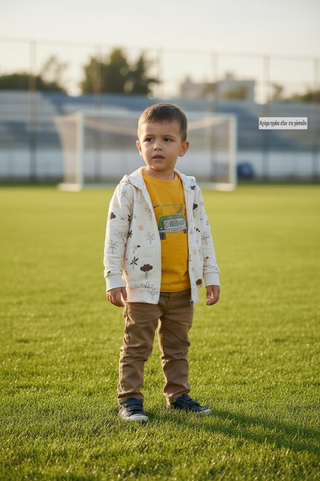 Restart for Kids Παιδικό Σετ  3τμχ μπλούζα  παντελόνι μπουφάν αγόρι 26-11234