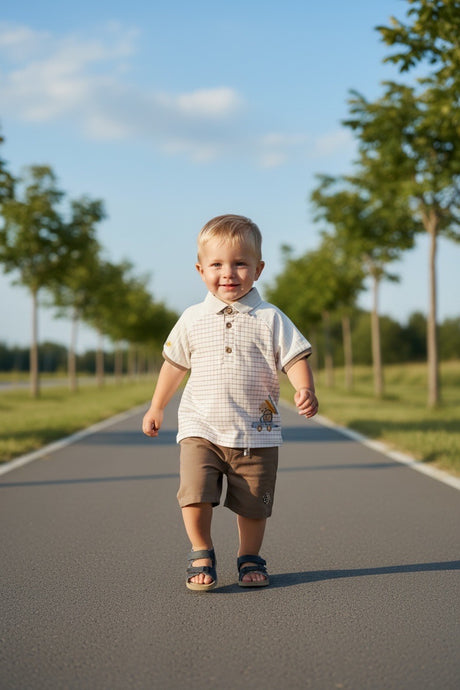 Restart for Kids Παιδικό Σετ βερμούδα μπλούζα αγόρι 26-11225