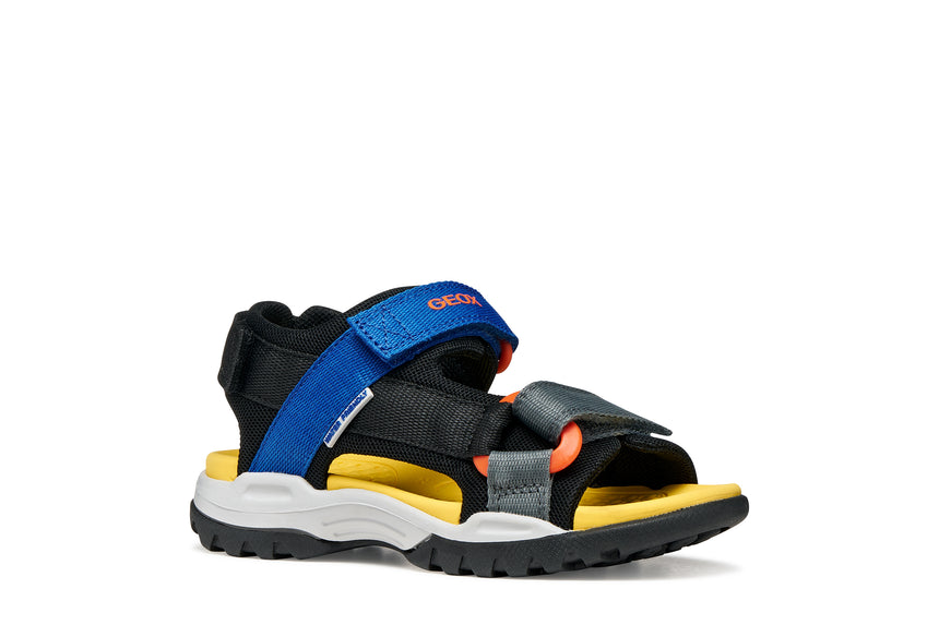 Geox πεδιλο αγορι black roual j450re 01411 c0245