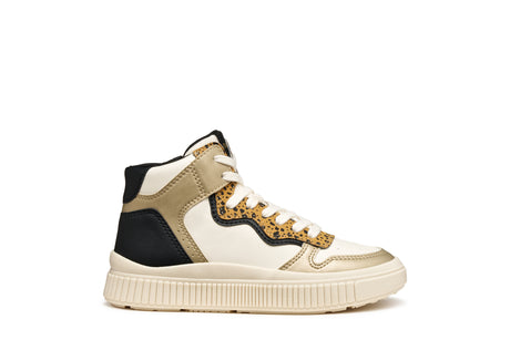 Geox Laquinny Παιδικά Sneakers Ανατομικά Χρυσά j56m3b054ajc1m2u