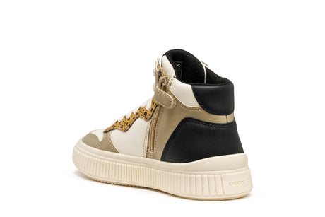 Geox Laquinny Παιδικά Sneakers Ανατομικά Χρυσά j56m3b054ajc1m2u