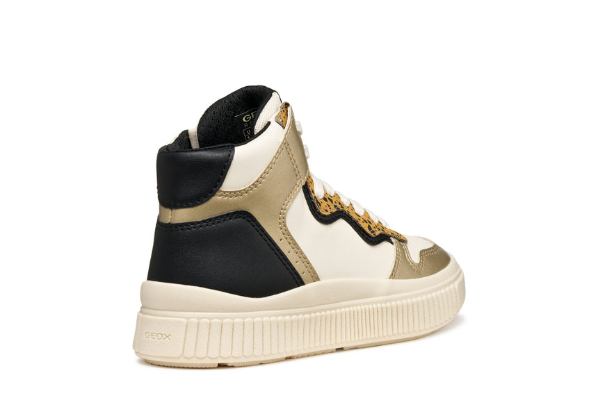 Geox Laquinny Παιδικά Sneakers Ανατομικά Χρυσά j56m3b054ajc1m2u