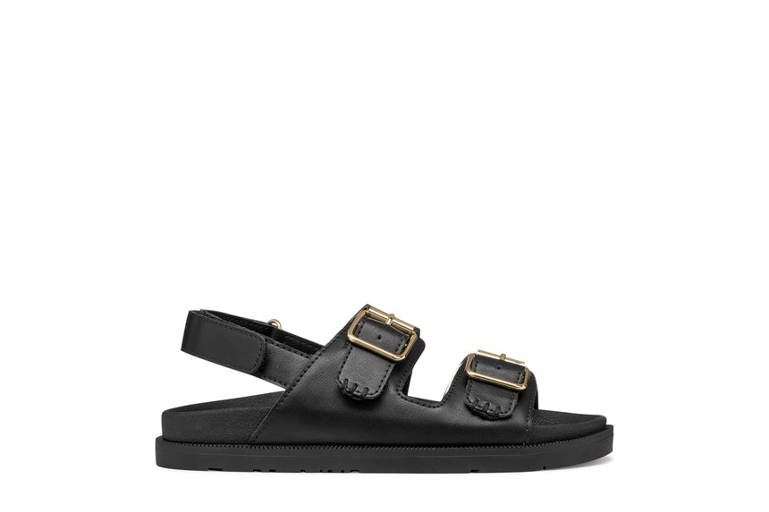 Geox πεδιλο κοριτσι με αγκραφα J65P0A 000BC C9999  black