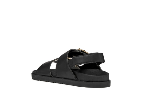 Geox πεδιλο κοριτσι με αγκραφα J65P0A 000BC C9999  black