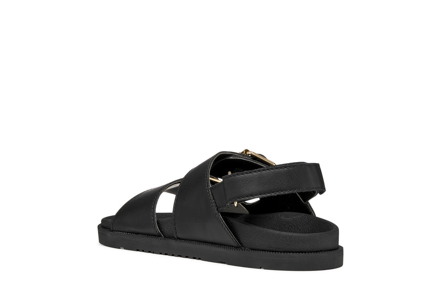 Geox πεδιλο κοριτσι με αγκραφα J65P0A 000BC C9999  black