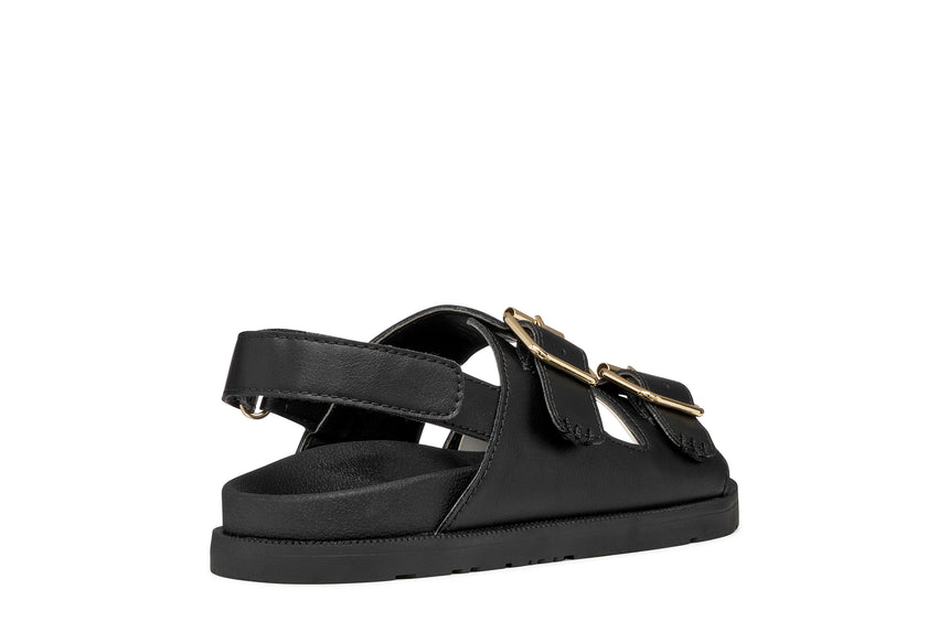 Geox πεδιλο κοριτσι με αγκραφα J65P0A 000BC C9999  black