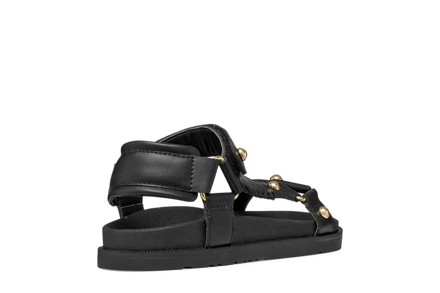 Geox J Foammentera Black Παιδικά Ανατομικά Πέδιλα Μαύρα J65P0D 000BC C9999