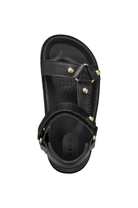 Geox J Foammentera Black Παιδικά Ανατομικά Πέδιλα Μαύρα J65P0D 000BC C9999